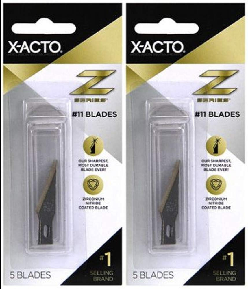 2-PACK - X-ACTO Z Series Light-Weight Replacement Blade, No 11, 4-7/8 in L, S...