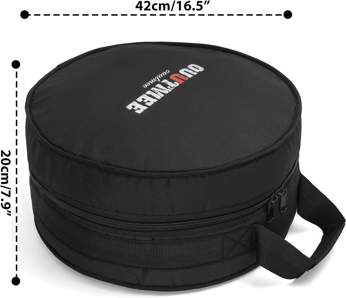 14 Inch Snare Drum Bag Padded Case For 14X5.5 And 14X6.5 Snare Drums Black