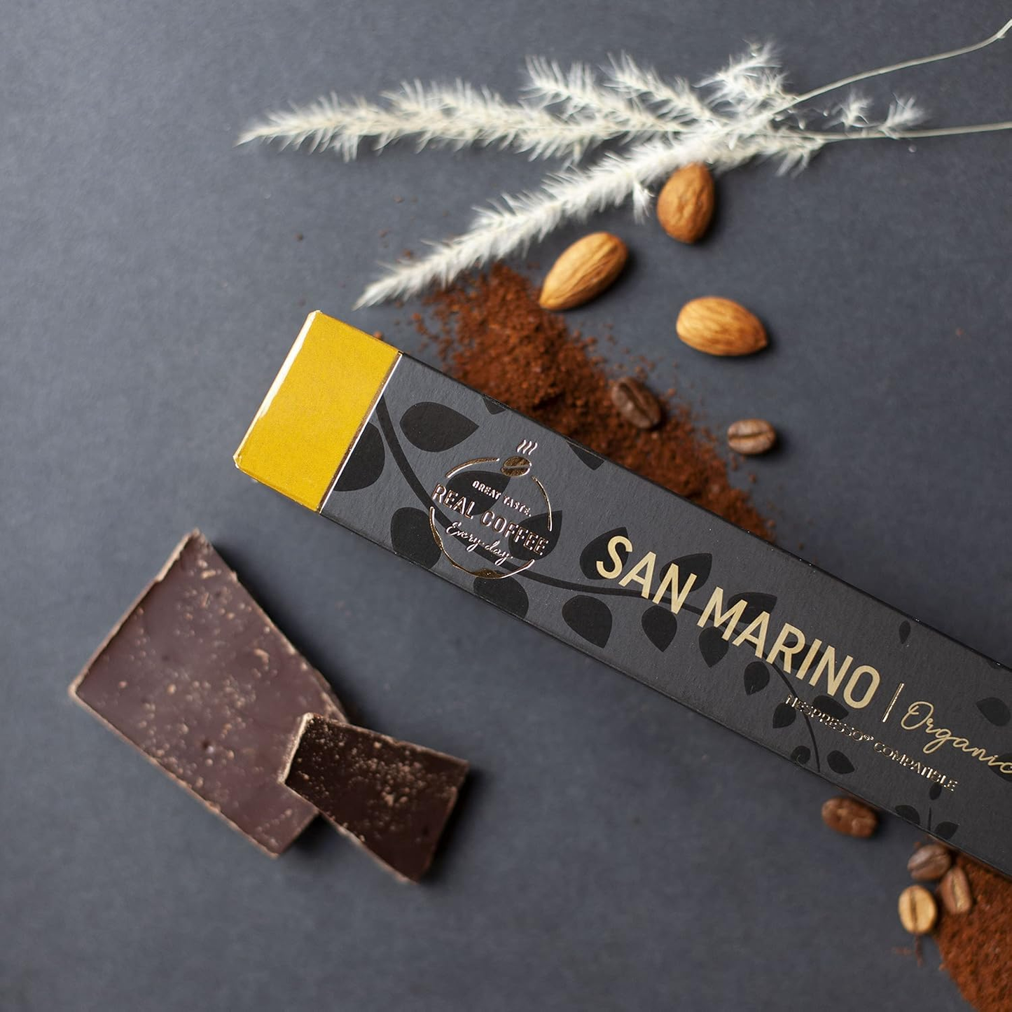 San Marino Organic Italian Lungo Pods for Nespresso - 100 Fairtrade Capsules