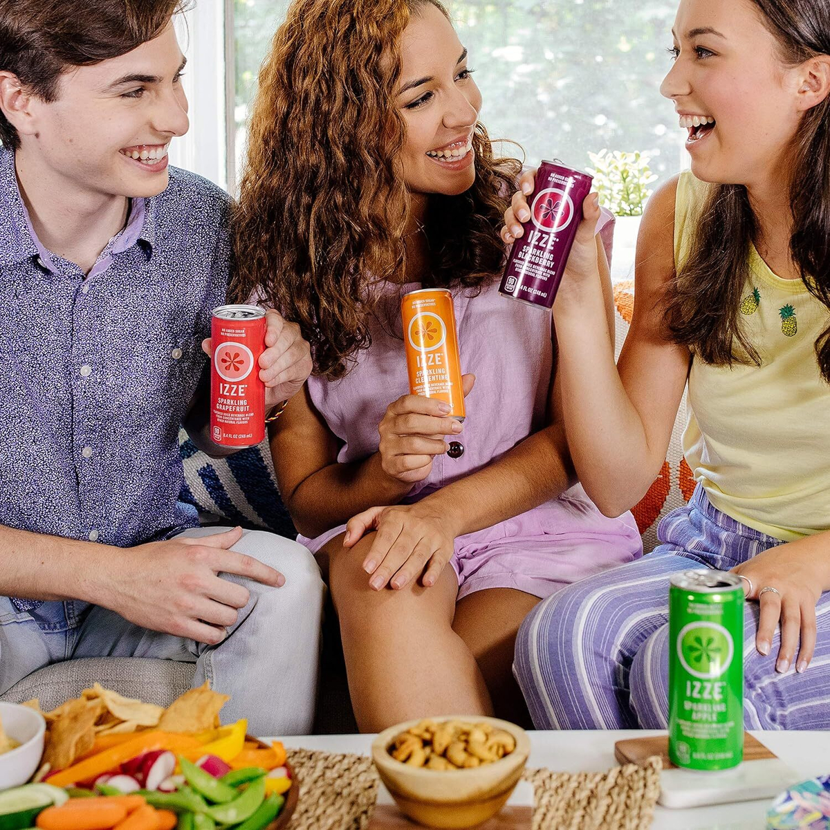 Izze Cherry Lime Sparkling Juice Beverage 24 Pack Of 8.4 Fl Oz Cans Non Gmo