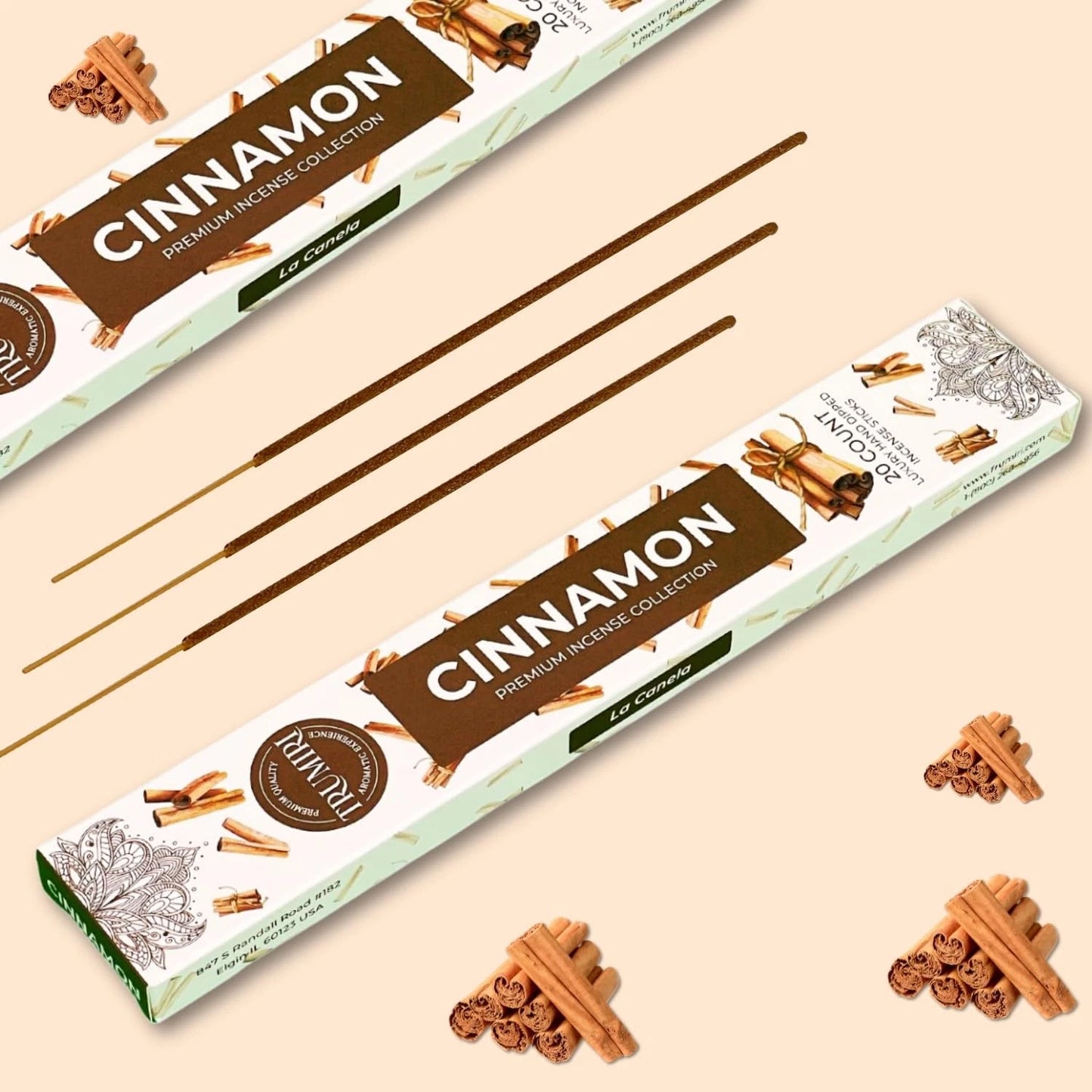 Cinnamon Incense Sticks – Incienso de Canela | Total 40 Incense Sticks