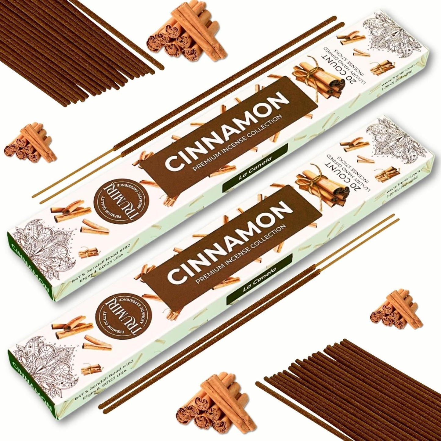 Cinnamon Incense Sticks – Incienso de Canela | Total 40 Incense Sticks