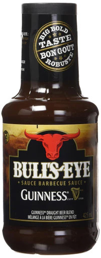 BULL'S-EYE GUINNESS Beer Blend BBQ Sauce,  425ml/14 oz