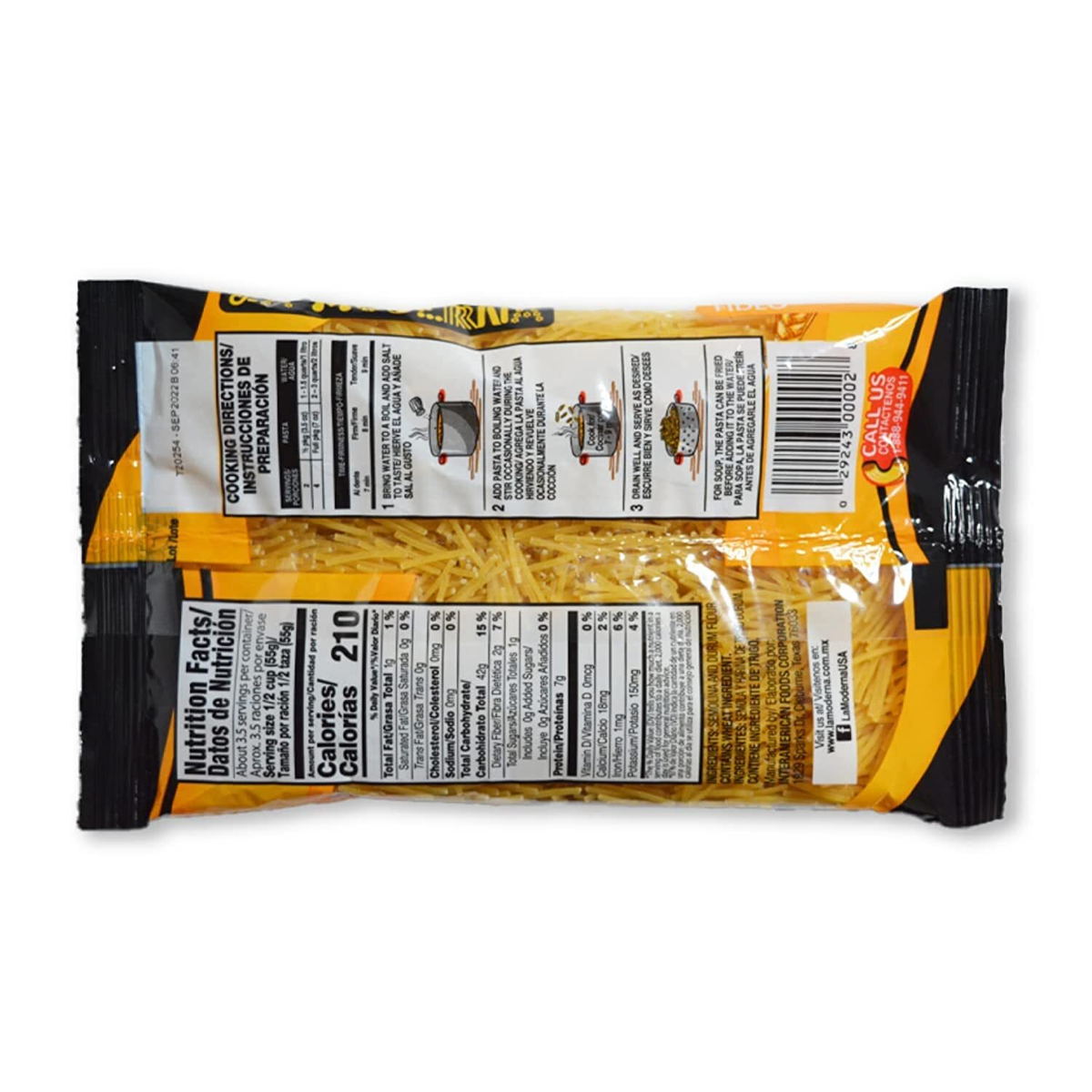 La Moderna Fideo Noodles 7 oz | 20-Pack | Mexican Pasta for Sopa de Fideo & Soups | FREE SHIPPING
