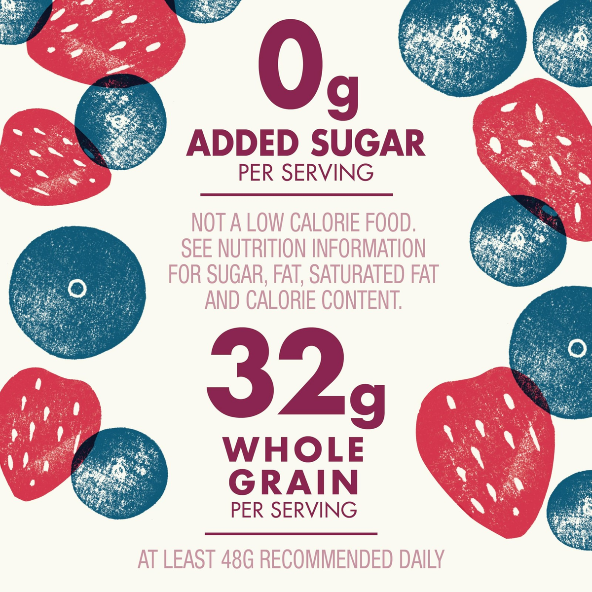 Cascadian Farm Organic No Added Sugar Mixed Berry Cereal 12.5 oz Whole Grain