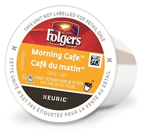 Folgers Morning Café K-Cup Coffee Pods 30 Count – Light Roast Single Serve Coffee for Keurig Brewers