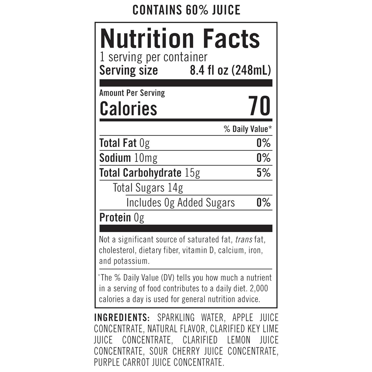 Izze Cherry Lime Sparkling Juice Beverage 24 Pack Of 8.4 Fl Oz Cans Non Gmo