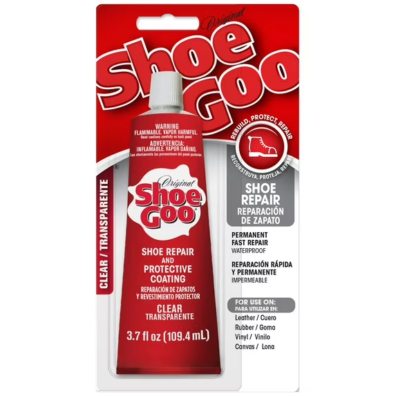 Shoe Goo Clear Shoe Repair Adhesive 3.7 oz Waterproof Flexible Glue Shoe Repair, Clear, 3.7 fl oz