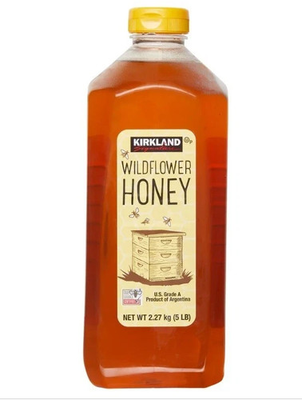 Kirkland Signature Wildflower Honey 5 lb Natural Grade A Pure Honey Bulk Sweetener