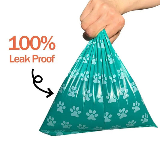 4 X 20 Rolls / 400pcs Leak-Proof Dog Poop Bags with Paw Print Design – Durable Outdoor Pet Waste Bags – Free Shipping
